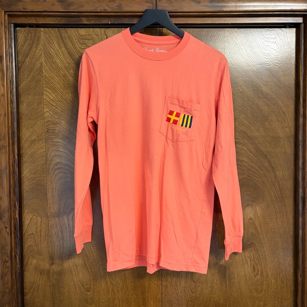 Small Rowdy Gentleman Perfect Tee Nautical Maritime Code Flags Long Sleeve Shirt